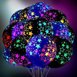 Fluorescent 12Inch 2.8G Transparent Wave Point Balloon