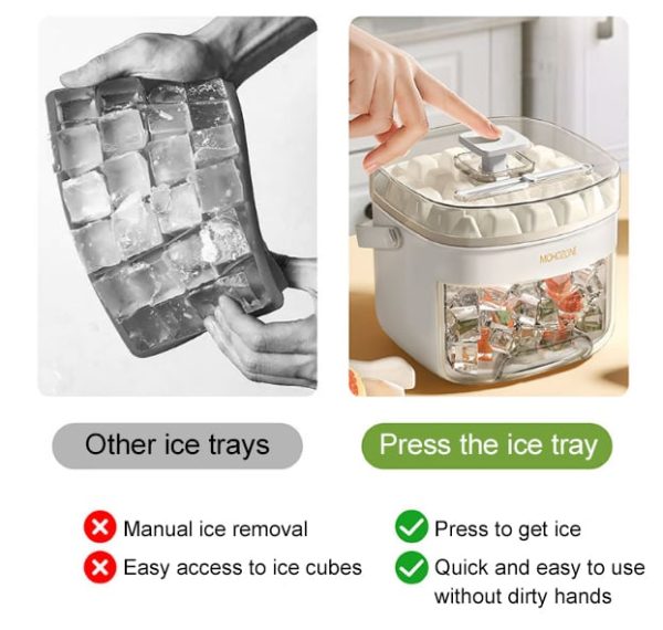 Portable Press-Open Ice Bucket