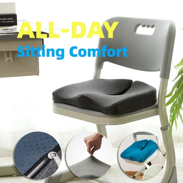 Pressure Seat Cushion And Back Lumbar Pillow Breathable Ass Cushion Non-Slip Wear-Resistant Office Chair Pads