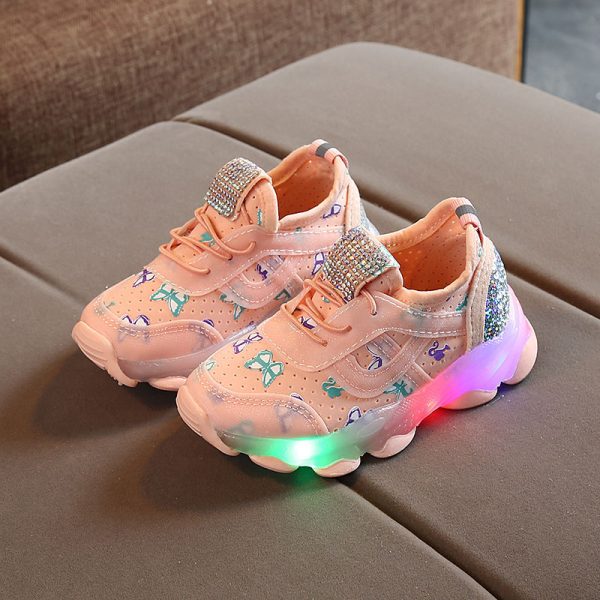 Children'S Led Lighting Breathable Shoes