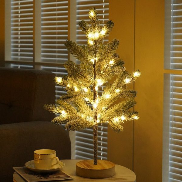 Decorative Lighted Pine Tree Lamp Diy Artificial Tree For Christmas