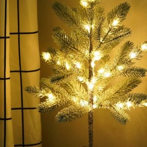 Decorative Lighted Pine Tree Lamp Diy Artificial Tree For Christmas