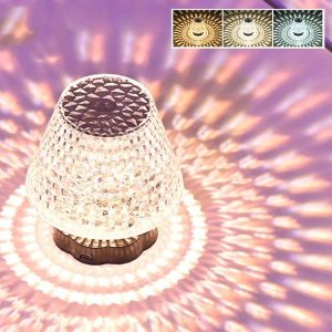 Diamond Crystal Lamp Table Light Usb Touch Sensor Bar Table Lamp Dimming Beside Lamp Led Night Light