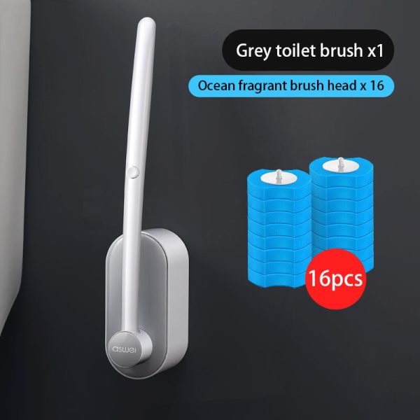 Disposable No Dead Angle Toilet Cleaning Brush