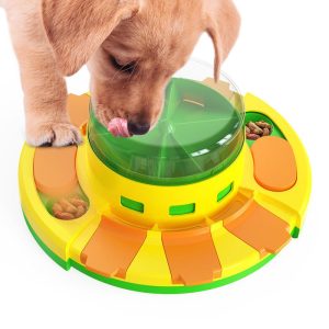 Dog Puzzle Toys Slow Feeder Interactive Increase Puppy Iq Food Dispenser Slowly Eating Non-Slip Bowl