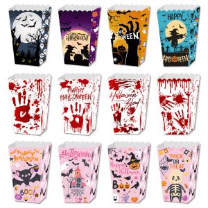 Creepop 4Pc Halloween Popcorn Boxes