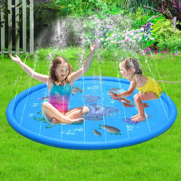 Durable Children'S Water Spray Pool Mat Splash Sprinkle Play Pad Mat