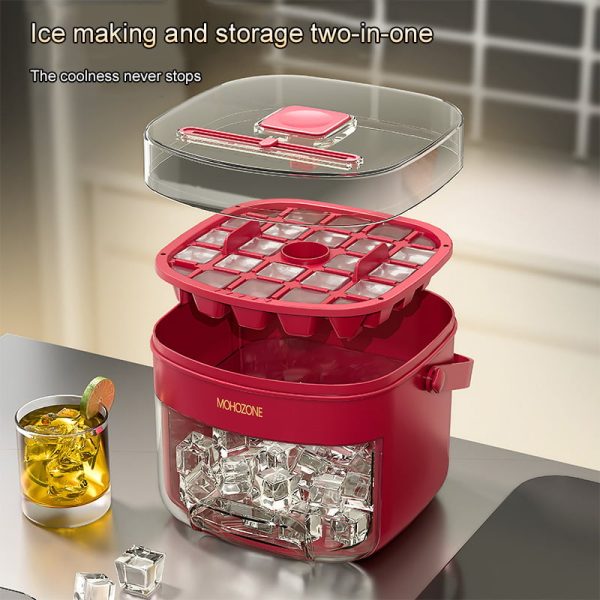 Portable Press-Open Ice Bucket