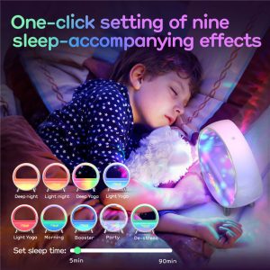 Atmosphere Lamp Bluetooth Speaker Smart Alarm Clock Night Light Wake Up Light Sunrise Sunset Lamp