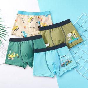 Boys' Flat Corner Fine Shuttle Cotton Underwear