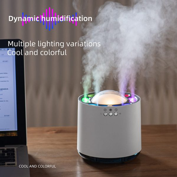 Voice Control Colorful Led Lamp Humidifier 800Ml Usb