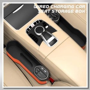 Car Seat Slot Storage Box Wireless Charging