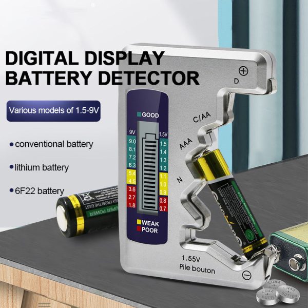 Universal Digital Battery Tester Lcd Aa Aaa 9V