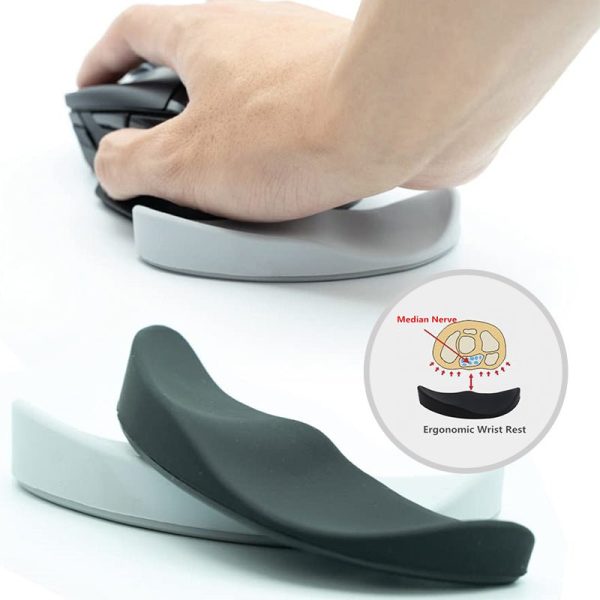 Ergonomic Mouse Wrist Rest Mouse Pads Silicon Gel Non-Slip Streamline Wrist Rest Support