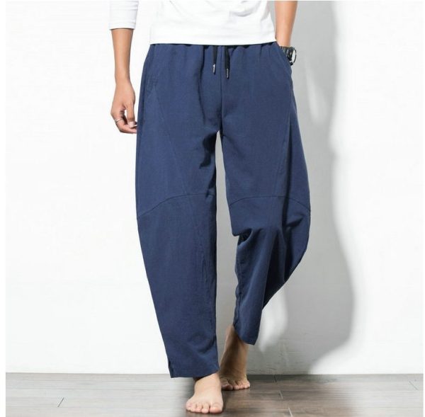 Ethnic Style Cotton And Linen Lace Hip-Hop Loose Harem Pants