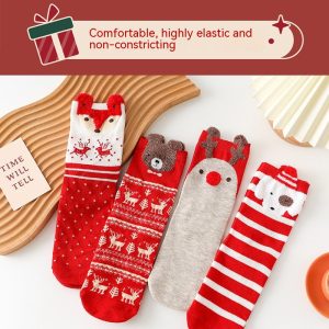 Women'S Fashion Combed Cotton Mid-Calf Elk Socks