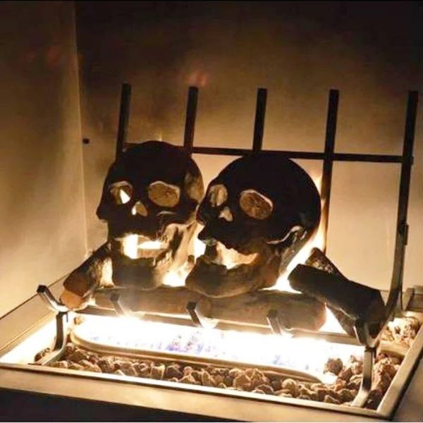 - Terrifying Human Skull Fire Pit