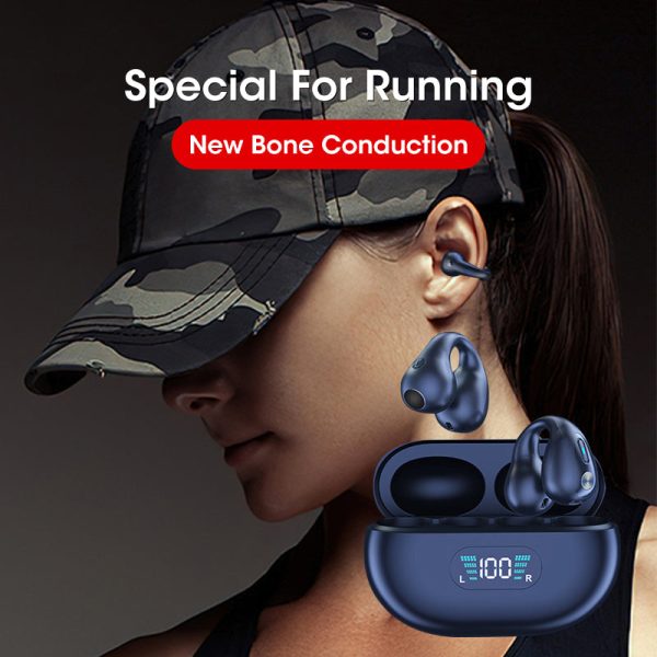 Bone Conduction Tws Earbuds Bluetooth 5.3 Touch Wireless