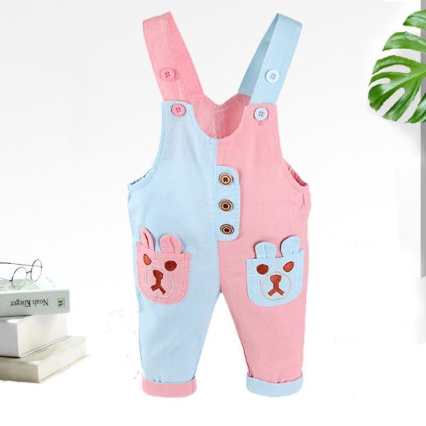 Fashion Color Matching Baby Duck Bear Elephant Rompers