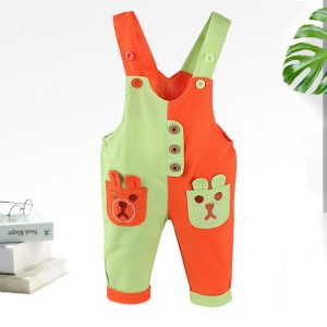 Fashion Color Matching Baby Duck Bear Elephant Rompers