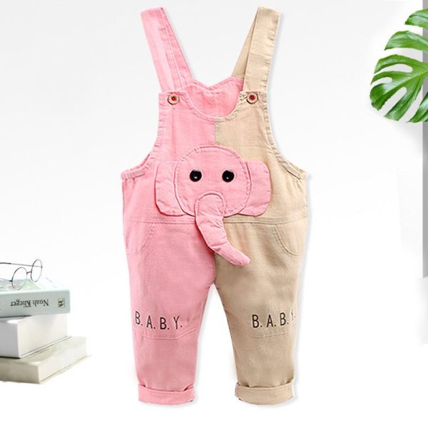 Fashion Color Matching Baby Duck Bear Elephant Rompers