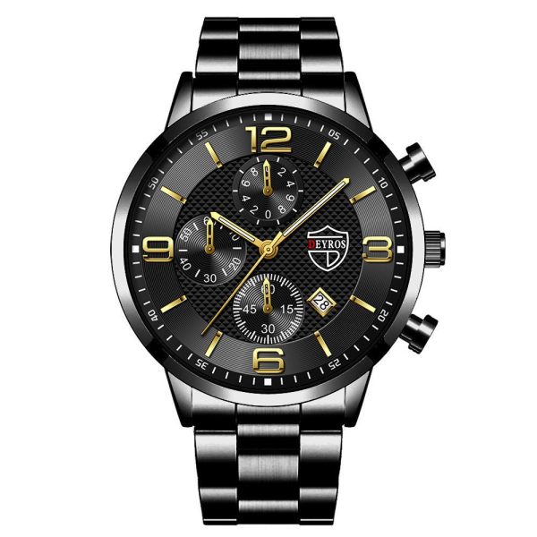 Fashion Luminous Men'S Steel Band Watch