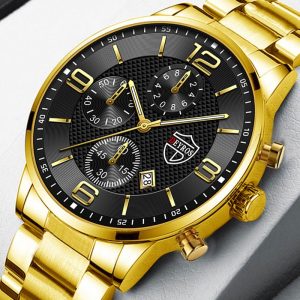 Fashion Luminous Men'S Steel Band Watch