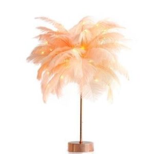 Feather Lamp Nordic Desk Lamp Bedroom Bedside Feather Table Lamp Night Light Table Lamp Decoration Modern