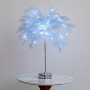 Feather Lamp Nordic Desk Lamp Bedroom Bedside Feather Table Lamp Night Light Table Lamp Decoration Modern