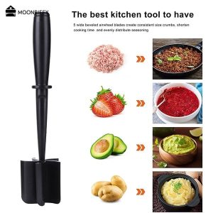 Multifunctional Heat Resistant Meat Masher