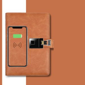 Fingerprint Unlocking Power Bank Usb Storage Notebook A5 Business Multifunctional Notepad