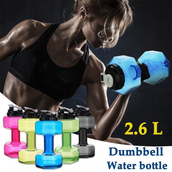 Fitness Dumbbell Cup Creative Sports Water Bottle