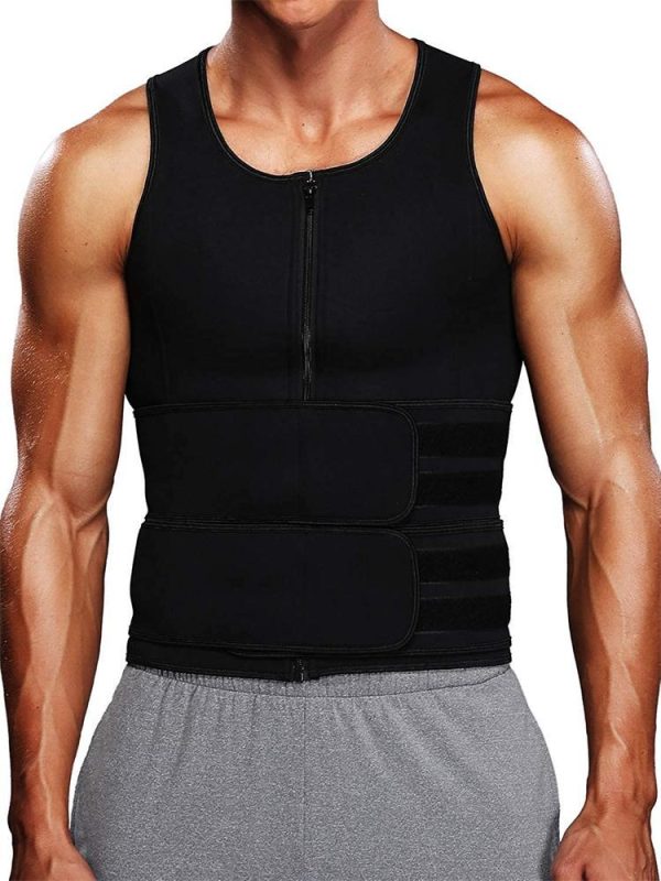 Fitness Men Shapewear Sauna Vest Waist Corset Top Body Shaper