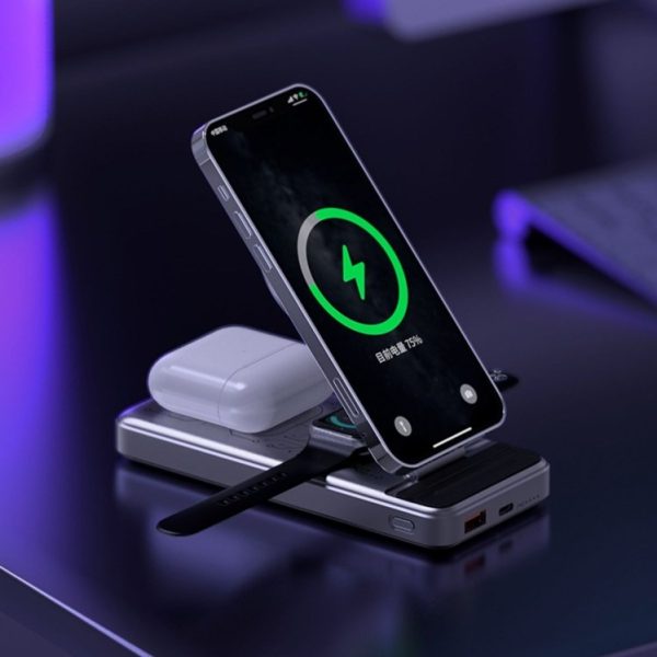 Five-In-One Wireless Magnetic Charging Treasure Multifunctional Power Bank