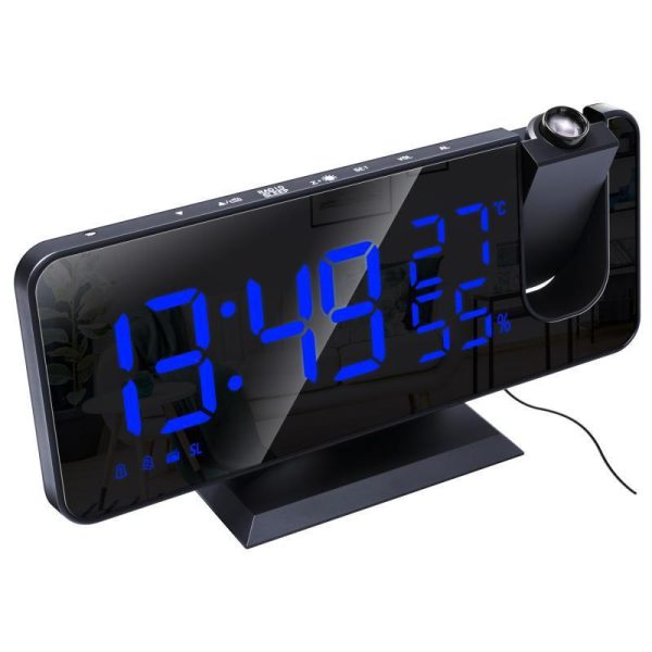 Fm Radio, Led Digital Smart Alarm Clock, Table Clock, Usb Alarm Clock With Projection Time