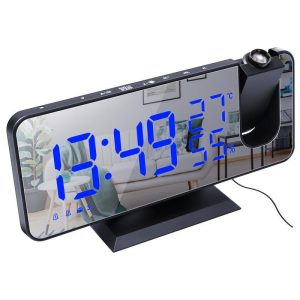 Fm Radio, Led Digital Smart Alarm Clock, Table Clock, Usb Alarm Clock With Projection Time