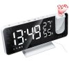 Fm Radio, Led Digital Smart Alarm Clock, Table Clock, Usb Alarm Clock With Projection Time