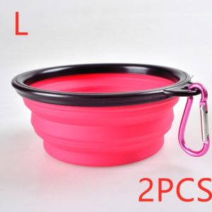 Folded Silicone Pet Dog Bowl