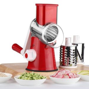 Food Processor Vegetable Chopper Kitchen Roller Gadgets Tool Vegetable Cutter Round Slicer