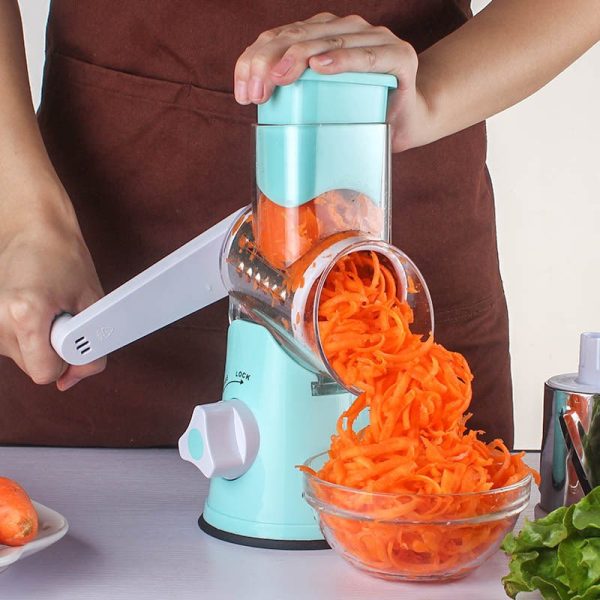 Food Processor Vegetable Chopper Kitchen Roller Gadgets Tool Vegetable Cutter Round Slicer