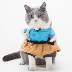 Samurai Cat Dog Halloween Costume