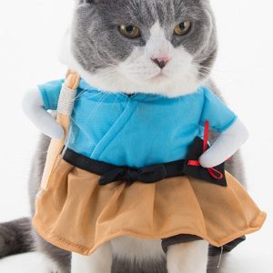 Samurai Cat Dog Halloween Costume