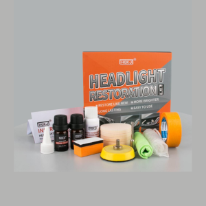 Premium Car Headlight Lens Restoration Cleaner Kit