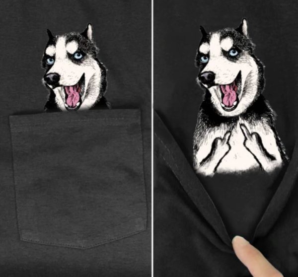 One Fxxx Dog Pocket T-Shirt