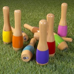 Ultimate Outdoor Wooden Lawn Bowling Set