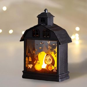 Illuminova Vintage Halloween Lantern With Flameless Candle - Set Of 4