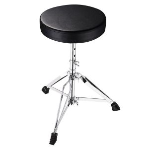 Swivel Drum Throne Adjustable Height Padded Seat Drummers Stool