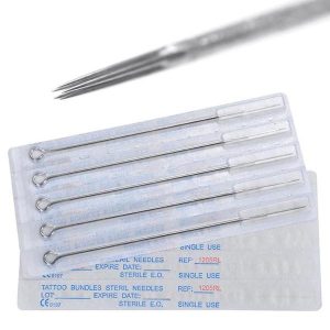 100Pcs Tattoo Needles Disposable Sterile Mixed Sizes