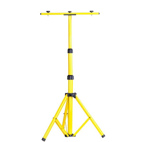 Adjustable Flood Light Fixture Tripod Stand With T Bar