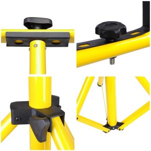 Adjustable Flood Light Fixture Tripod Stand With T Bar